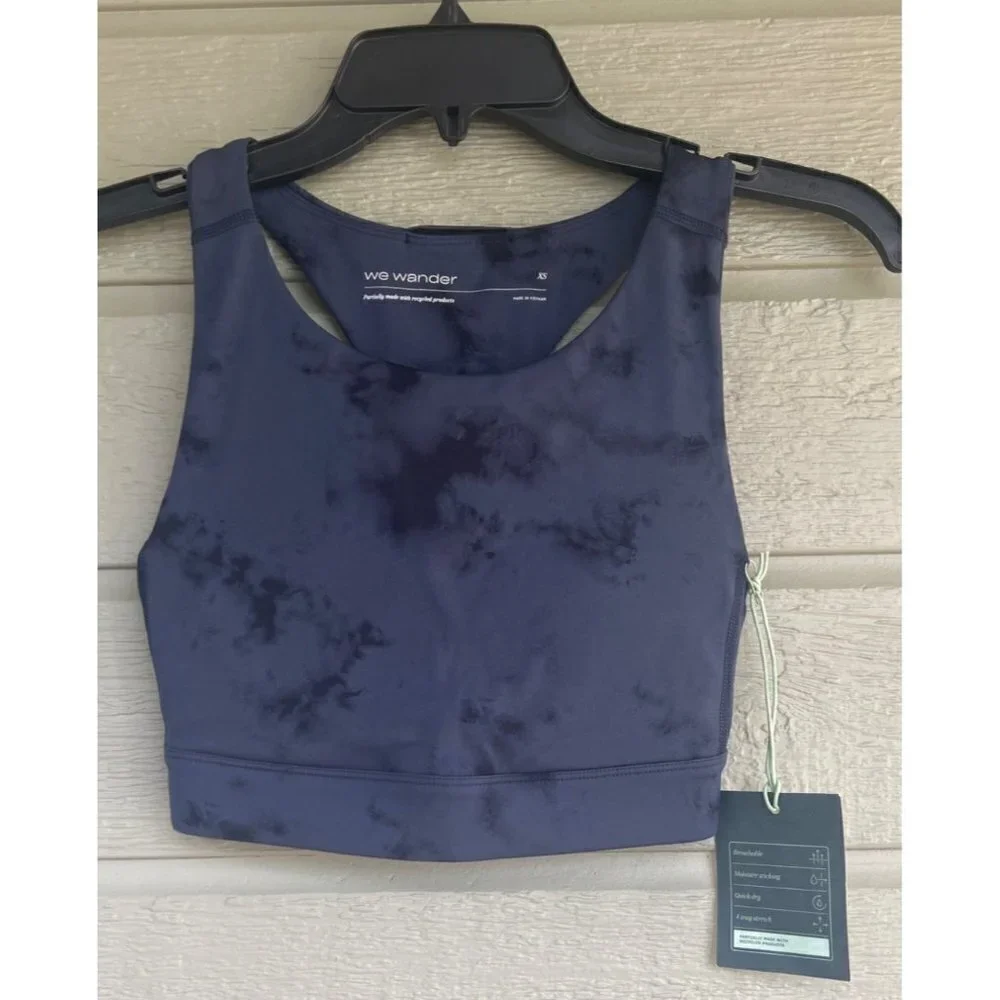 We Wander Womens FlexStretch Naomi Medium Impact Racerback Bra Size XS